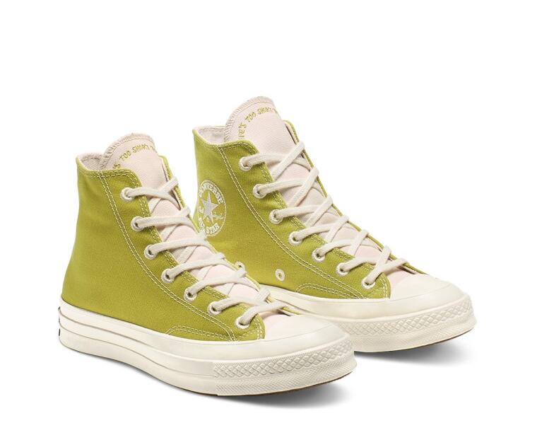 converse匡威renew牛油果抹茶绿高帮情侣帆布鞋 165421c
